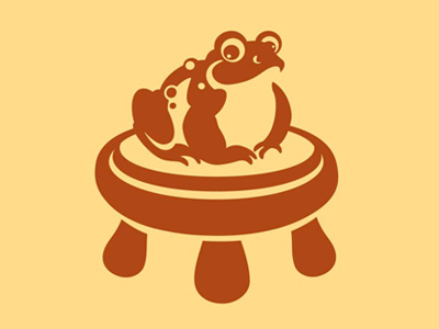 Toad. Stool. frog humor illustration pun toad vector