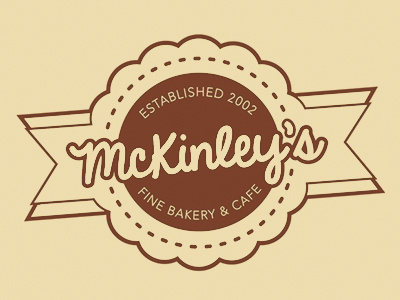McKinley's. bakery brand mark branding cafe logo web design