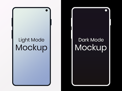 Mockup Light and Dark version app black branding design flat ios minimal photoshop shapes typography ui ux white