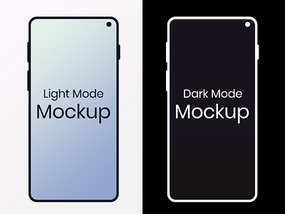 Mockup Light and Dark version