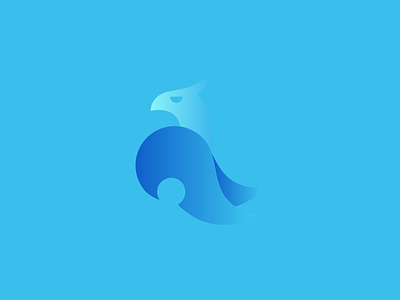 BIRD OF WATER bird blue design flat sky vector water