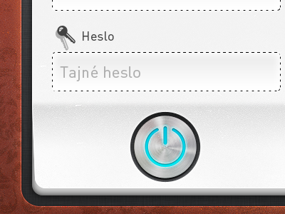 App login form app button design metal ui