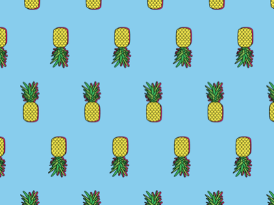 Pineapples fruit icon pattern pineapple print