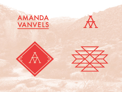 Amanda VanVels Brand Elements brand crest futura icon identity logo type