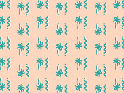 Palm Tree! california illustration palm tree pattern retro tiki wiggle