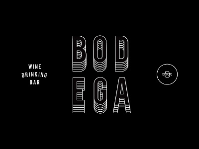 Bodega Pt.01 drink identity logo type wavy wine