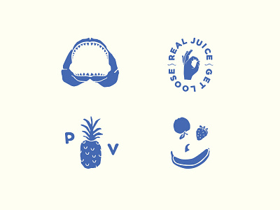 Porrovita california fruit icon illustration juice ocean