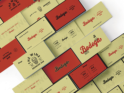 Bodega | Business Cards brand business card drink identity logo script wine