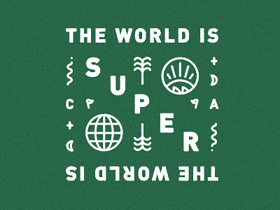 Superbrand 01 california green icon shirt summer sun super typography