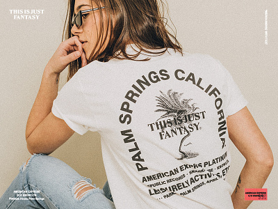 Leisurely activities, etc. apparel california merch palm springs promo type warp wavy