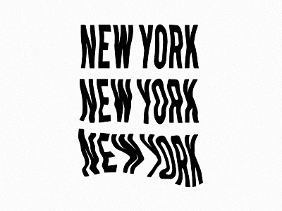 New York new york type warp wavy