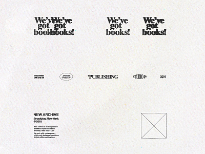 Exchange One(01) branding layout logo new york print publisher texture type typography