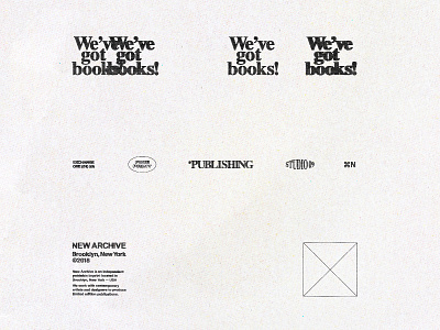 Exchange One(01) branding layout logo new york print publisher texture type typography