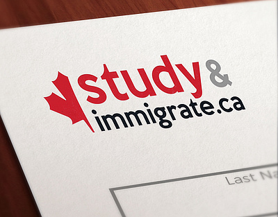 Study & Immigrate's logo branding canada education illustrator immigration logo ontario toronto toronto design vector