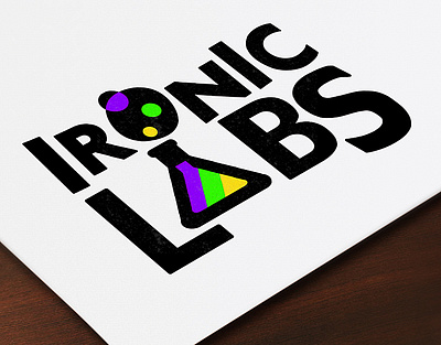 Ironic Labs' logo app branding canada design game game art logo ontario toronto vector