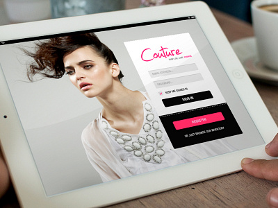 Couture Shopping App creative direction design ui ux