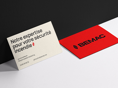 BEMAC - Business card baseline bc branding business card card corporate epic agency logo logotype print red