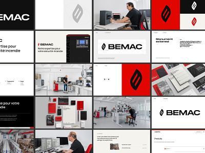 BEMAC - guidelines branding corporate design epic agency fire guidelines logo photography print red website