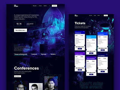 wecargo - website airport branding conference design event layout layout design logo speakers talk tickets web webgl website