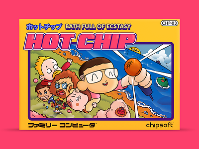 Hot Chip - Bath Full Of Ecstasy animation branding design famicom hot chip illustration illustrations packaging typography