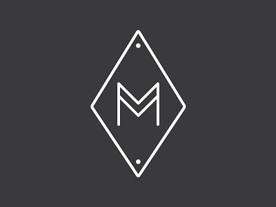 M Logo carpentry logo m minimalist white