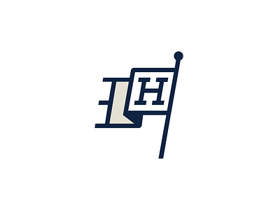 New brand mark for Hustle flag h hustle monogram monoline