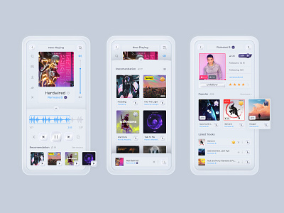 Music Player App Design 🎵 app design mobile mobile design music music player song sound ui
