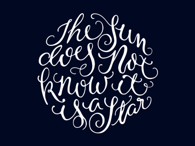 It Is a Star calligraphy hand lettering lettering typography