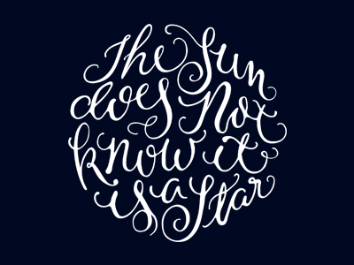 It Is a Star calligraphy typography hand lettering lettering