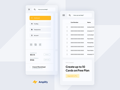 Amplify Banking App Mobile Design app banking banking app mobile ui ui