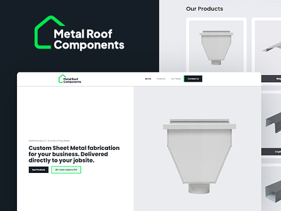 Metal Roof Components, LLC — Website Launch branding graphic design ui ux web website