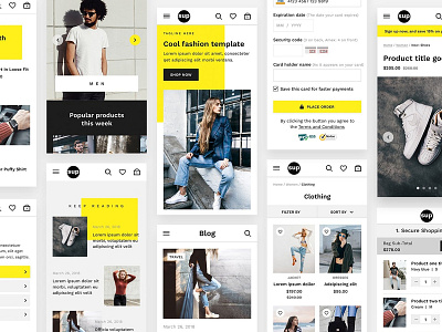 SUP - Fashion Ecommerce UI Kit chat feed form material message mobile ui profile sign sign in signup social ui ui kit