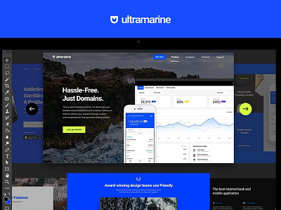 Ultramarine UI Kit admin panel chat cms dashboard dashboard ui feed form material message mobile ui profile sign sign in signup social template ui ui kit