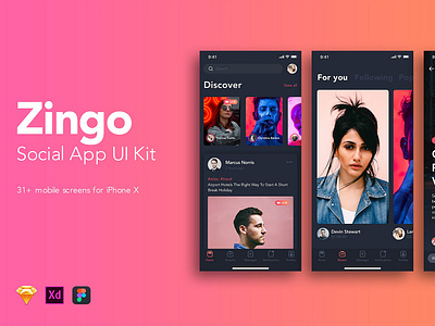 Zingo - Social App UI Kit