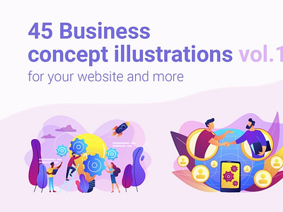 Business concept illustrations vol.1