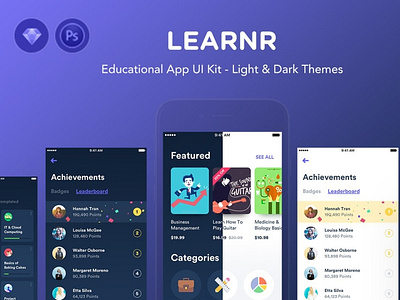 Learnr - Online Courses UI Kit