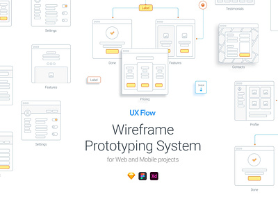 UX Flow | Wire Prototyping System