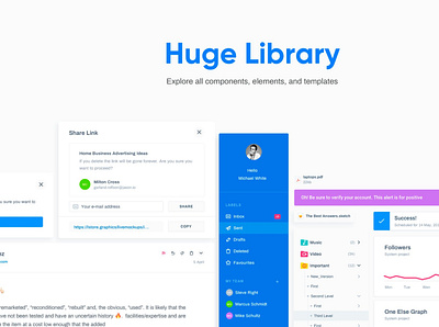 .controlpanel – Design System app chat feed form illustration library material message mobile mobile ui profile sign sign in system design ui ui kit ux