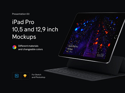 iPad Pro Mockups | Presentation Kit app chat feed form illustration library material message mobile mobile ui profile sign sign in system design ui ui kit ux