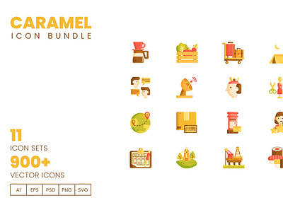 900+ Vector Icons Caramel Bundle app chat feed form illustration library material message mobile mobile ui profile sign sign in system design ui ui kit ux