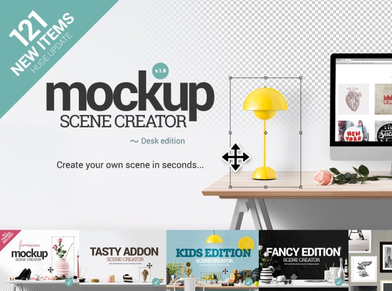 Mockup Scene Creator Desk Edition By Uiplaces On Dribbble
