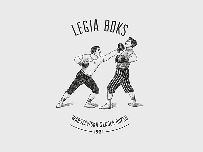 Legia Boks art direction blackandwhite branding debut drawing dribbble identity illustration invitation logo typography vintage