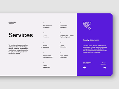 Services section prototype adobexd after effects animation layout minimal modern prototype prototype animation services page slider ux ui web design