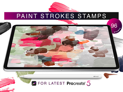 Procreate Paint Stamps procreate procreate brush set procreate brushes product design