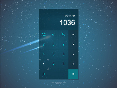 Daily UI #004 - Calculator calculator daily 100 challenge daily ui dailyui004 dailyuichallenge ui ux