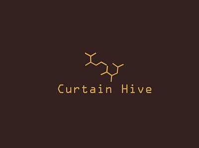 Logo Design - Curtain Hive branding design logo typography