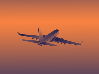 Plane design flat illustration illustration