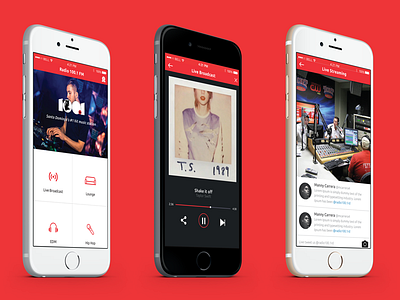 Radio App Design app design ios iphone mobile music radio ui