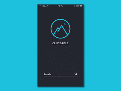 Climbable weather App app design flat minimal mobile ui weather