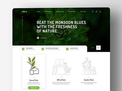 Plant shop- Website design design graphic green homepage minimal nature plants solution ui userinterface ux web website